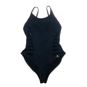 Gymshark Swimsuit Women's S Black One-Piece Horizon‎ Cutout Strappy